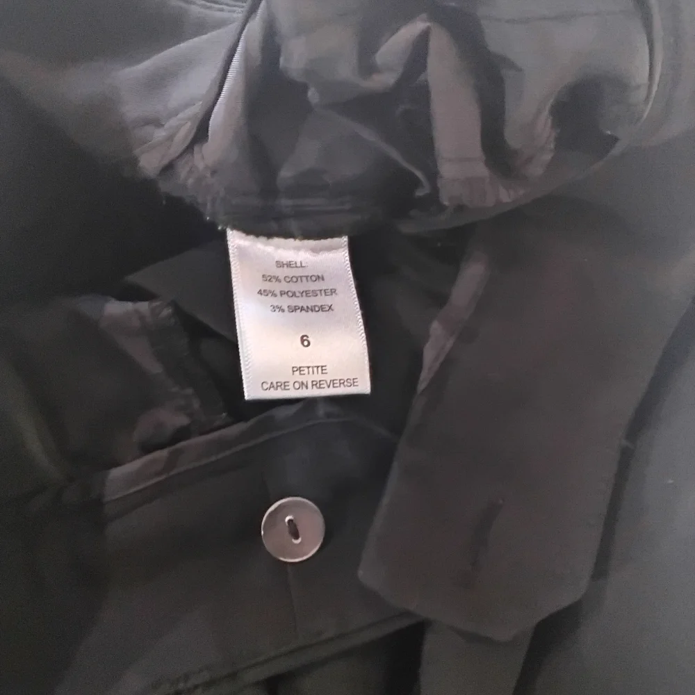 New‎ York & Company Dress Pants Womens 6 Petite Black Bootcut Office Career Wear